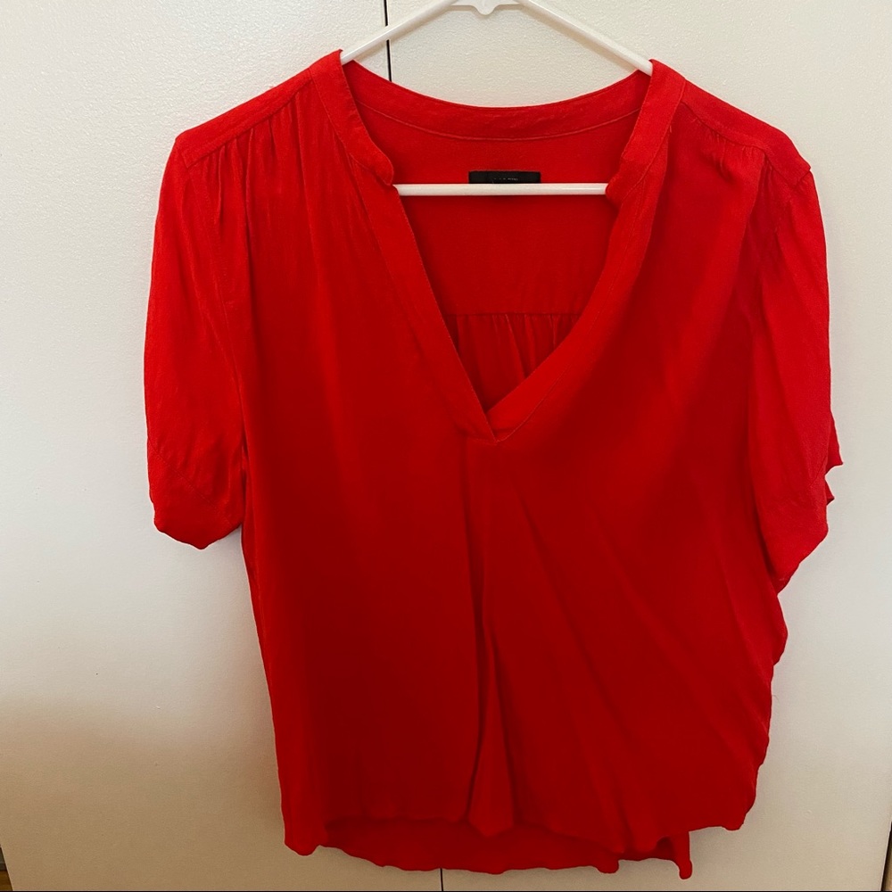 Red jcrew top